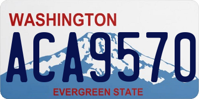 WA license plate ACA9570
