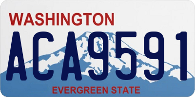 WA license plate ACA9591