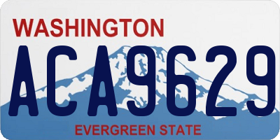 WA license plate ACA9629