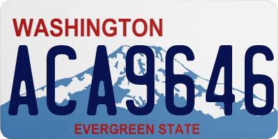 WA license plate ACA9646