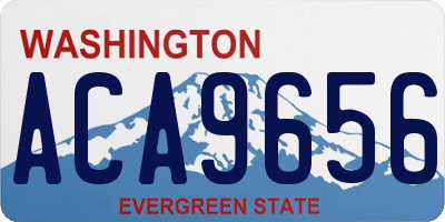 WA license plate ACA9656