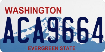 WA license plate ACA9664