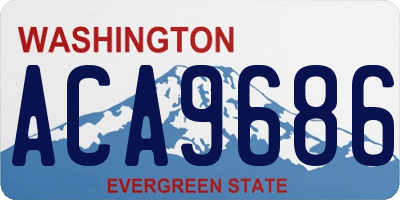 WA license plate ACA9686