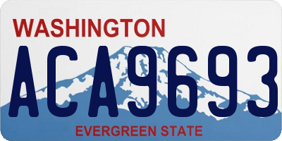 WA license plate ACA9693