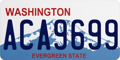 WA license plate ACA9699