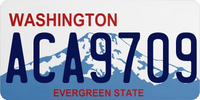 WA license plate ACA9709