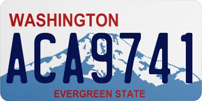 WA license plate ACA9741