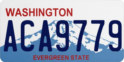 WA license plate ACA9779