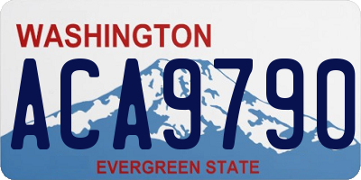 WA license plate ACA9790