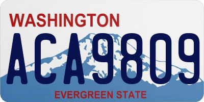 WA license plate ACA9809