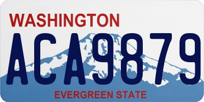 WA license plate ACA9879