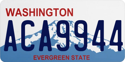 WA license plate ACA9944