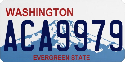 WA license plate ACA9979