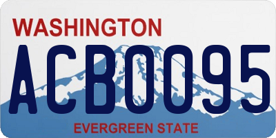 WA license plate ACB0095