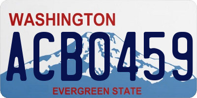 WA license plate ACB0459