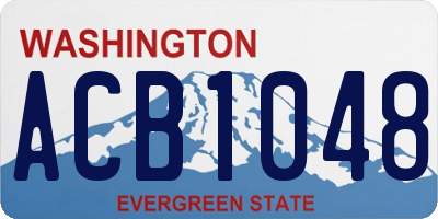 WA license plate ACB1048