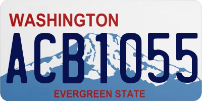 WA license plate ACB1055