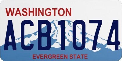 WA license plate ACB1074