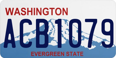 WA license plate ACB1079