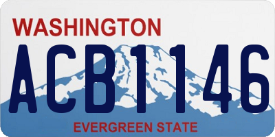 WA license plate ACB1146
