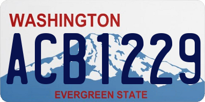 WA license plate ACB1229