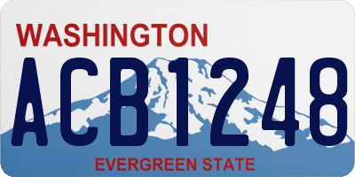 WA license plate ACB1248