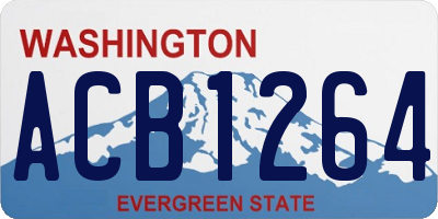 WA license plate ACB1264