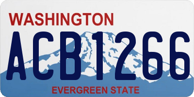 WA license plate ACB1266