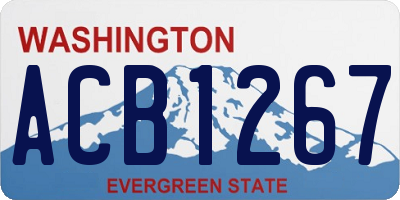 WA license plate ACB1267
