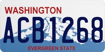 WA license plate ACB1268