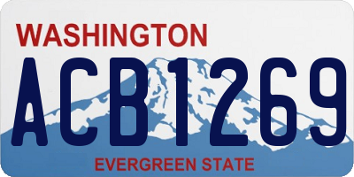 WA license plate ACB1269