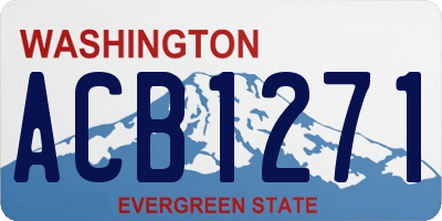 WA license plate ACB1271