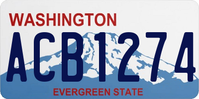 WA license plate ACB1274