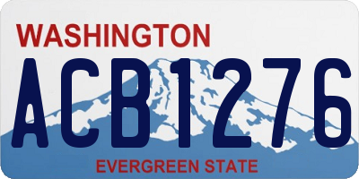 WA license plate ACB1276