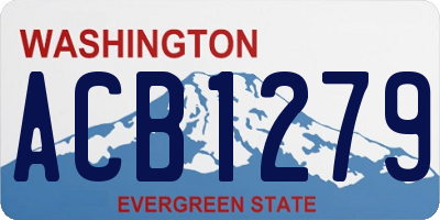 WA license plate ACB1279