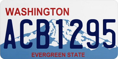 WA license plate ACB1295