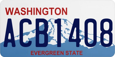 WA license plate ACB1408