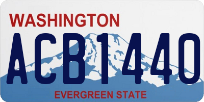 WA license plate ACB1440