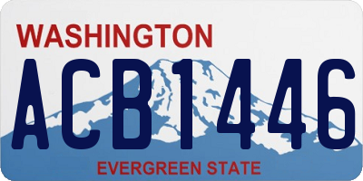 WA license plate ACB1446