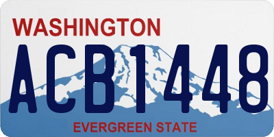 WA license plate ACB1448