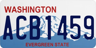 WA license plate ACB1459