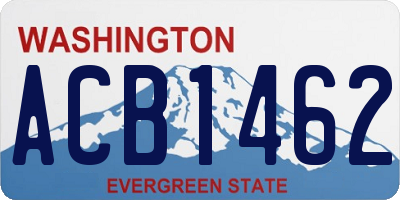 WA license plate ACB1462