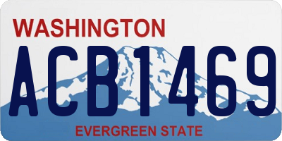WA license plate ACB1469