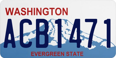 WA license plate ACB1471