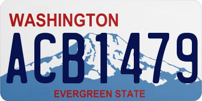 WA license plate ACB1479