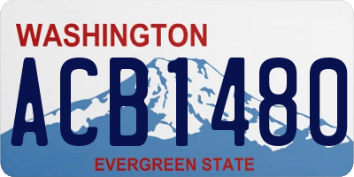 WA license plate ACB1480