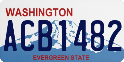 WA license plate ACB1482