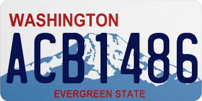 WA license plate ACB1486