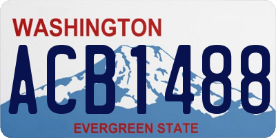 WA license plate ACB1488