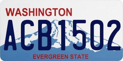 WA license plate ACB1502
